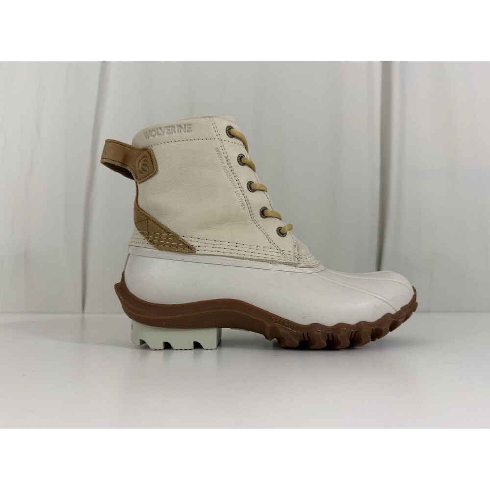 Women's Wolverine Torrent Duck Boots Sz 9 Ivory/Tan Outdoors Old Money Winter - Picture 7 of 11